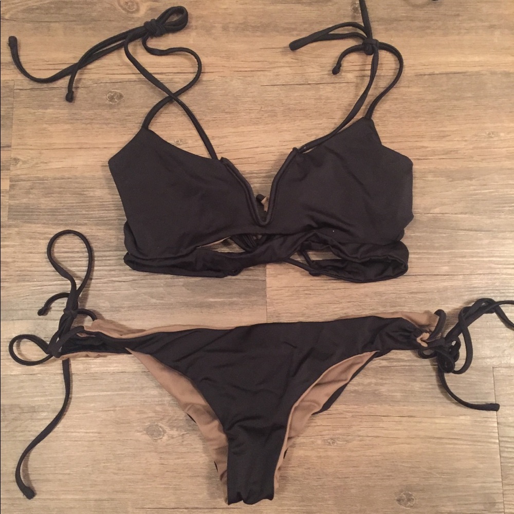 Koa Swim Black Toffee Prism Bikini set